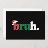 お兄さんミーム面白いクリスマス挨拶 シーズンカード (正面/裏面)