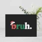 お兄さんミーム面白いクリスマス挨拶 シーズンカード (スタンド正面)