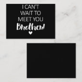 お兄さん妊娠のお知らせが待ち遠しい ノートカード (正面/裏面)