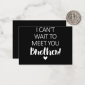 お兄さん妊娠のお知らせが待ち遠しい ノートカード (正面/裏面インサイチュ)