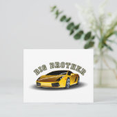 お兄さん車 ポストカード (スタンド正面)