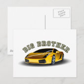 お兄さん車 ポストカード (正面/裏面)