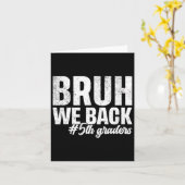 お兄さん/お姉さんたち、5年生！初日の学校生活が戻ってきた！ カード (黄色い花)