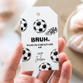 お兄さん/お姉さん。誕生日 サッカー ギフトタグ - 感謝タグ