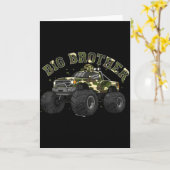 お兄さん お弟さん 男の子 妊婦 トラック 男の子 カード (黄色い花)