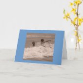 お兄さん カード (黄色い花)