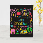 お兄さん 赤ちゃん お兄さん 男 妊婦 先生 ペン カード (黄色い花)