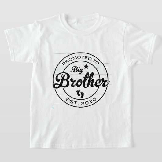 お兄さんTシャツ、ビッグブラザーに昇格Tシャツ、 Tシャツ (レイダウン)