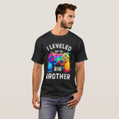 お兄ちゃんになったよ 面白ゲーマーのためのスプラッシュアート Tシャツ (正面フル)