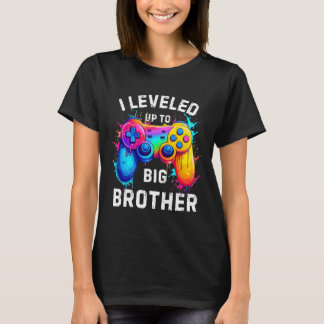 お兄ちゃんにレベルアップ!面白いゲーマーのスプラッシュアート Tシャツ
