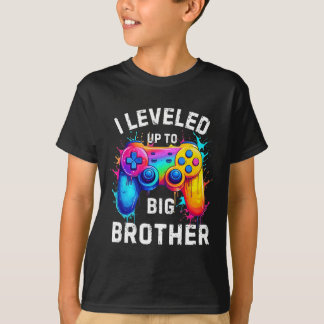 お兄ちゃんにレベルアップ!面白いゲーマーのスプラッシュアート Tシャツ