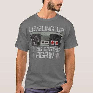 お兄ちゃんにレベルアップ!面白いゲーマー男子用 Tシャツ