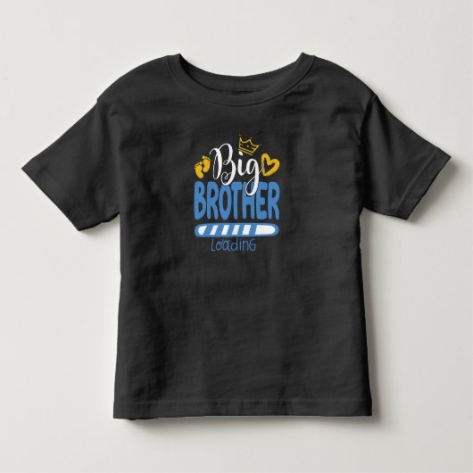お兄ちゃんに昇格中 おもしろ お兄ちゃん トドラーTシャツ (正面)