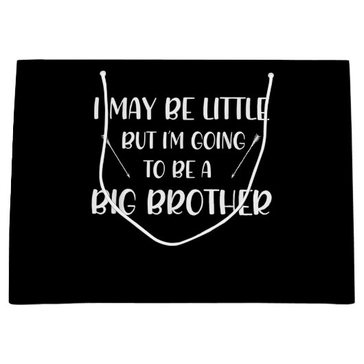 お兄ちゃんのお知らせギフトブラザー ラージペーパーバッグ (正面)