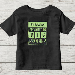 お兄ちゃんの名前入りグリーンTシャツ トドラーTシャツ