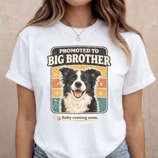 お兄ちゃん発表 犬 赤ちゃんお披露目 Tシャツ