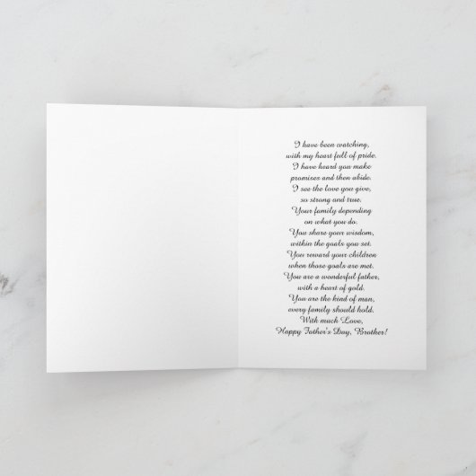 お兄ちゃん/お父さんの日 – ケルト結び目模様 カード (内部)