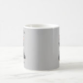 お先に面白い黒猫 コーヒーマグカップ (中央)