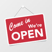 お入りください 私たちは営業中 お店のショップ ウィンドウサイン (シート)