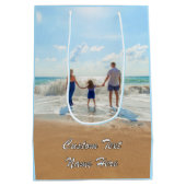 お写真とテキストでオリジナルのギフトバッグを作成 ミディアムペーパーバッグ (裏面)