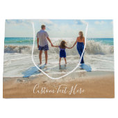 お写真とテキストでオリジナルのギフトバッグを作成 ラージペーパーバッグ (正面)