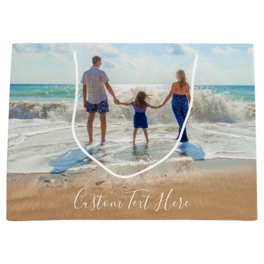 お写真とテキストでオリジナルのギフトバッグを作成 ラージペーパーバッグ (正面)