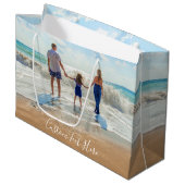 お写真とテキストでオリジナルのギフトバッグを作成 ラージペーパーバッグ (正面アングル)