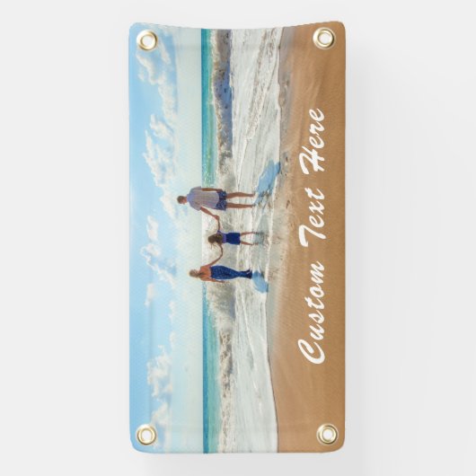 お写真とテキストでオリジナルのバナーをカスタマイズ 横断幕 (縦)