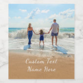 お写真とテキストでオリジナルのワインボトルラベルを作成 ワインラベル (シングルラベル)