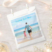 お写真とテキストをカスタマイズしたオリジナルギフトバッグ フェイバーバッグ (クリップ留めされた状態)