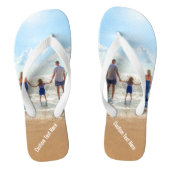 お写真とテキストをプリントしたオリジナルビーチサンダル ビーチサンダル (フットベッド)
