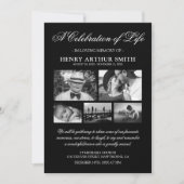 お写真によるライフメモリアルのお祝い 招待状 (正面)