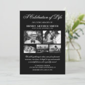 お写真によるライフメモリアルのお祝い 招待状 (スタンド正面)