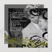 お写真のスワール結婚式招待状 招待状 (正面/裏面)