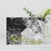 お写真の渦巻き ウェディング招待状 招待状 (スタンド正面)