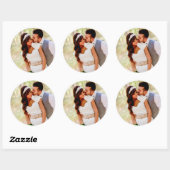 お写真を追加 クラシック ラウンド ステッカー (シート)