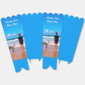 お写真を飾ったオリジナルポップコーンボックス（お名前入り) フェイバーボックス (見開き)