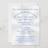 お写真入りでオーダーメイドの60周年記念パーティー招待状 招待状 (裏面)