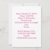 お写真入り80歳誕生日バルーン 招待状 (裏面)