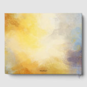 お写真3枚の水彩アート ブライダルシャワー ゲストブック (裏面)