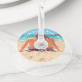 お写真 ワイン グラス タグ オリジナル テキストを作成 (クローズアップ)