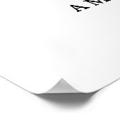 お出迎えサイン ご希望のサイズをお選びください ブラシ仕上げの疑似ゴールド ポスター (角)