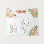 お初めのスパークリングカクテル ブライダルシャワー タペストリー (正面(横))