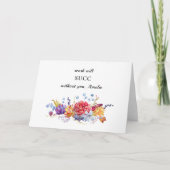 お別おもしろいれの同僚/ボスのかわいいフローラ カード (正面)