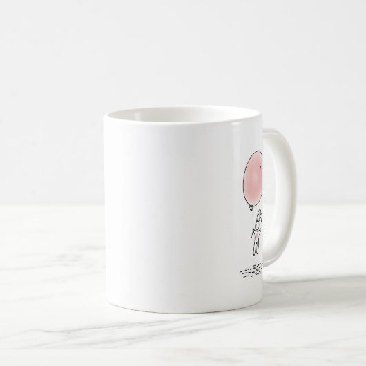 お別お洒落れ同僚ラインアート手書き コーヒーマグカップ (正面右)