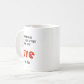 お別れおもしろいの同僚の支払い額 コーヒーマグカップ (正面左)