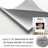 お別れのウェルカムフォト ブルーラスティックフォリア看板 ポスター