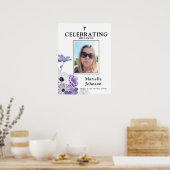 お別れの人生を祝う 花の葬儀 ポスター (キッチン)