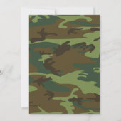 お別れの兵隊ブーツ カモフラージュ 招待状 (裏面)