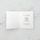 お別れの友だちのカード カード (内部)